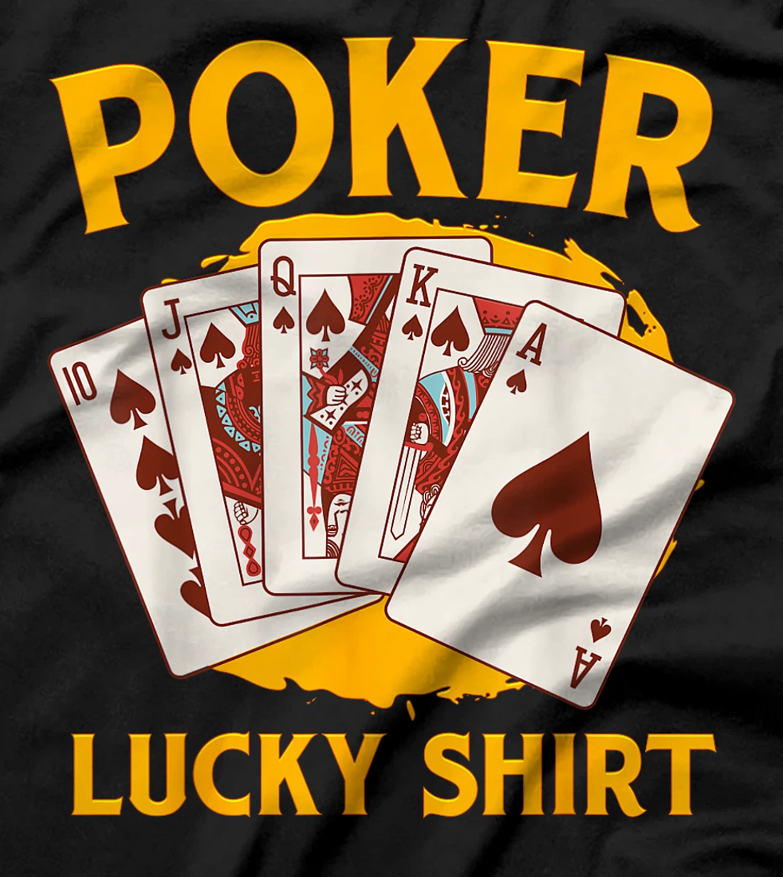 POKER LUCKY SHIRT Poker Lovers Poker Nights Texas Holdem T-Shirt