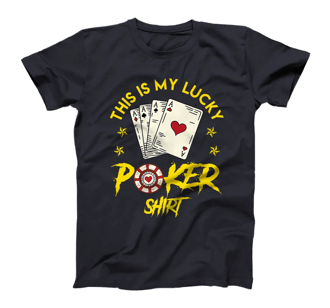 POKER LUCKY SHIRT Poker Lovers Poker Nights Texas Holdem Premium T-Shirt