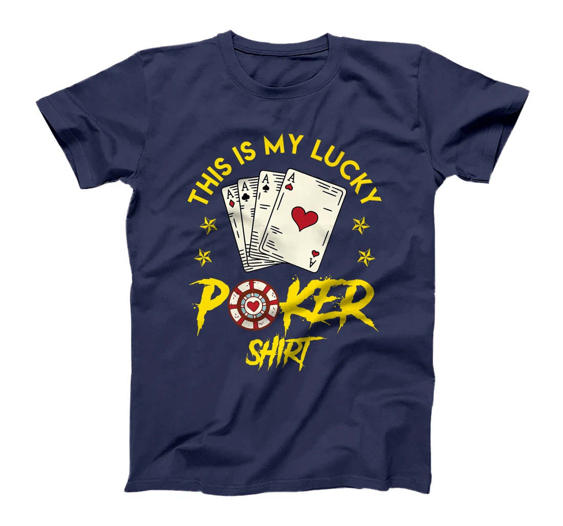 POKER LUCKY SHIRT Poker Lovers Poker Nights Texas Holdem Premium T-Shirt