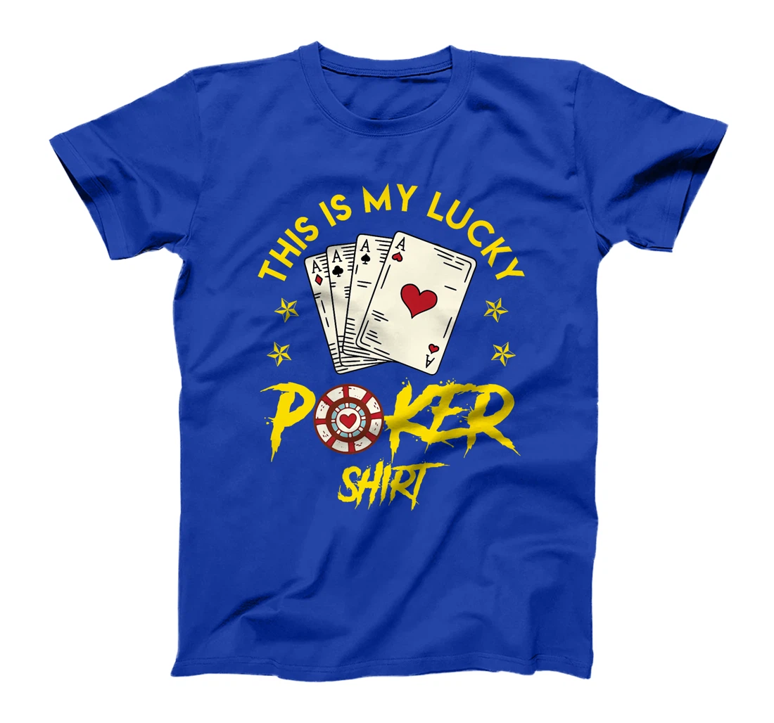 POKER LUCKY SHIRT Poker Lovers Poker Nights Texas Holdem Premium T-Shirt