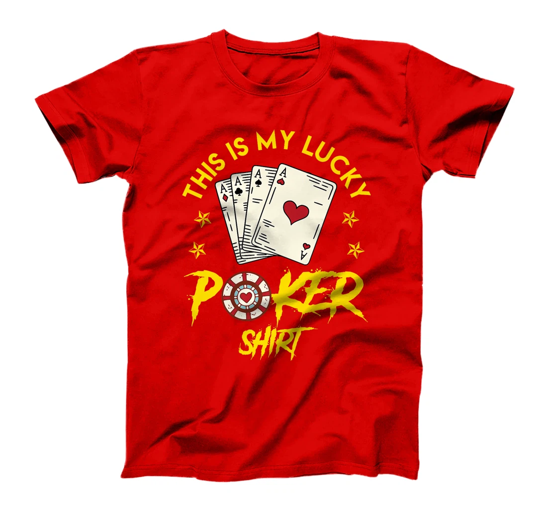 POKER LUCKY SHIRT Poker Lovers Poker Nights Texas Holdem Premium T-Shirt