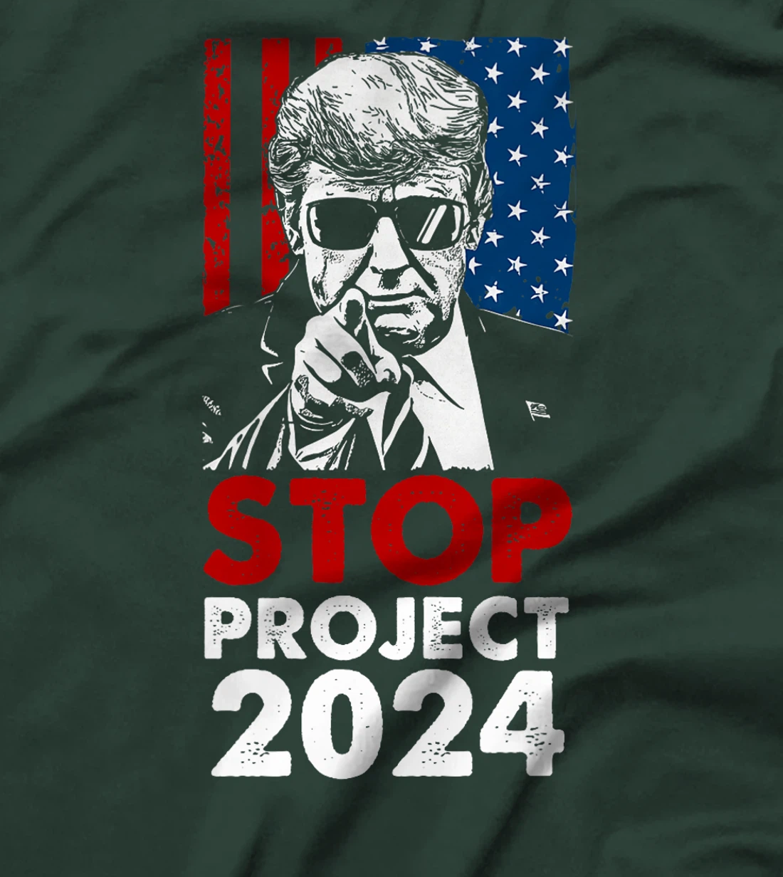 Stop Project 2025 Trump's Project Anti Trump (On Back) Premium T-Shirt