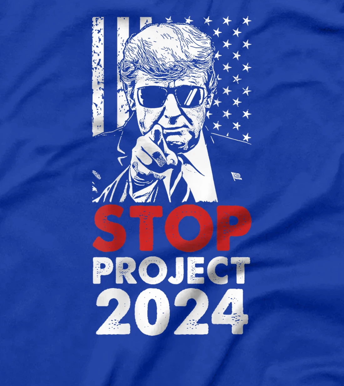 Stop Project 2025 Trump's Project Anti Trump (On Back) T-Shirt