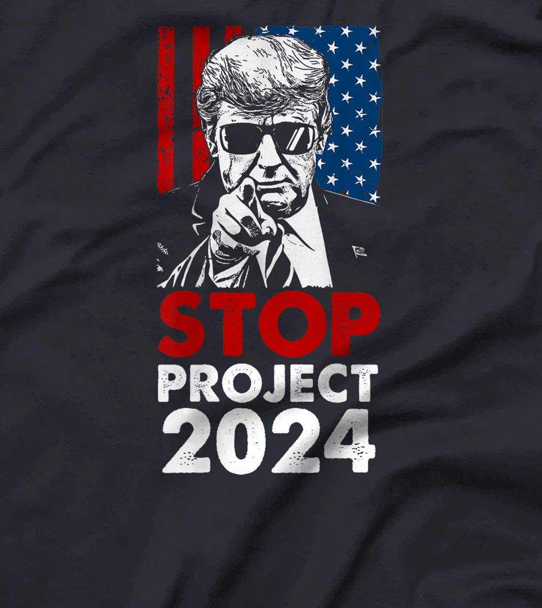 Stop Project 2025 Trump's Project Anti Trump (On Back) T-Shirt