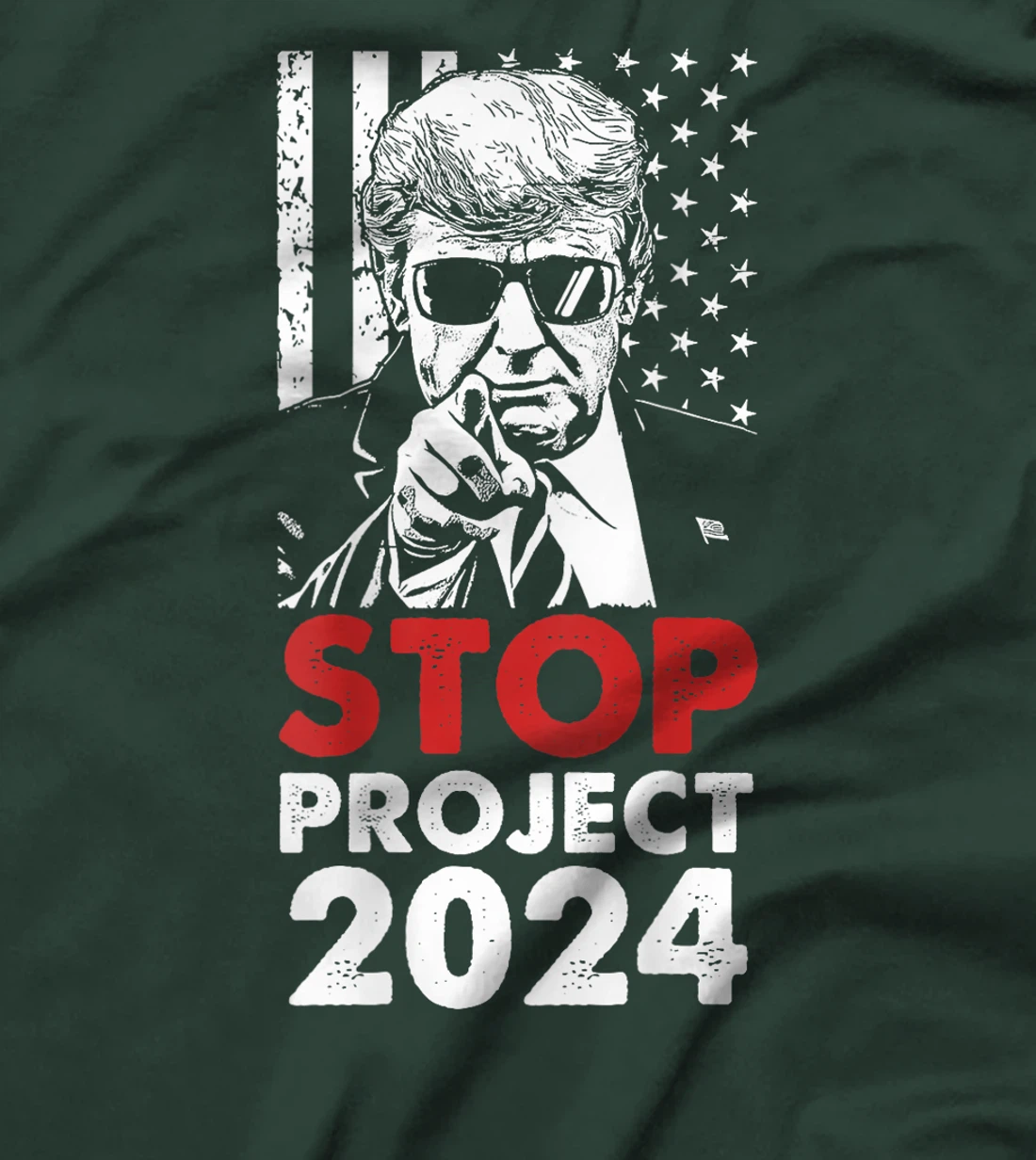 Stop Project 2025 Trump's Project Anti Trump (On Back) T-Shirt