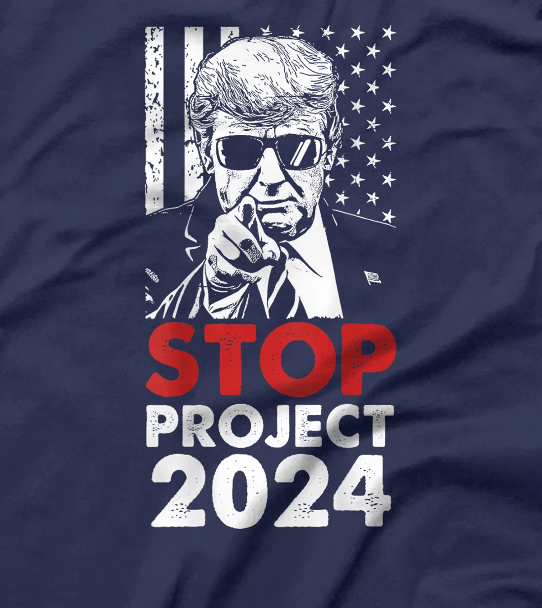 Stop Project 2025 Trump's Project Anti Trump (On Back) T-Shirt