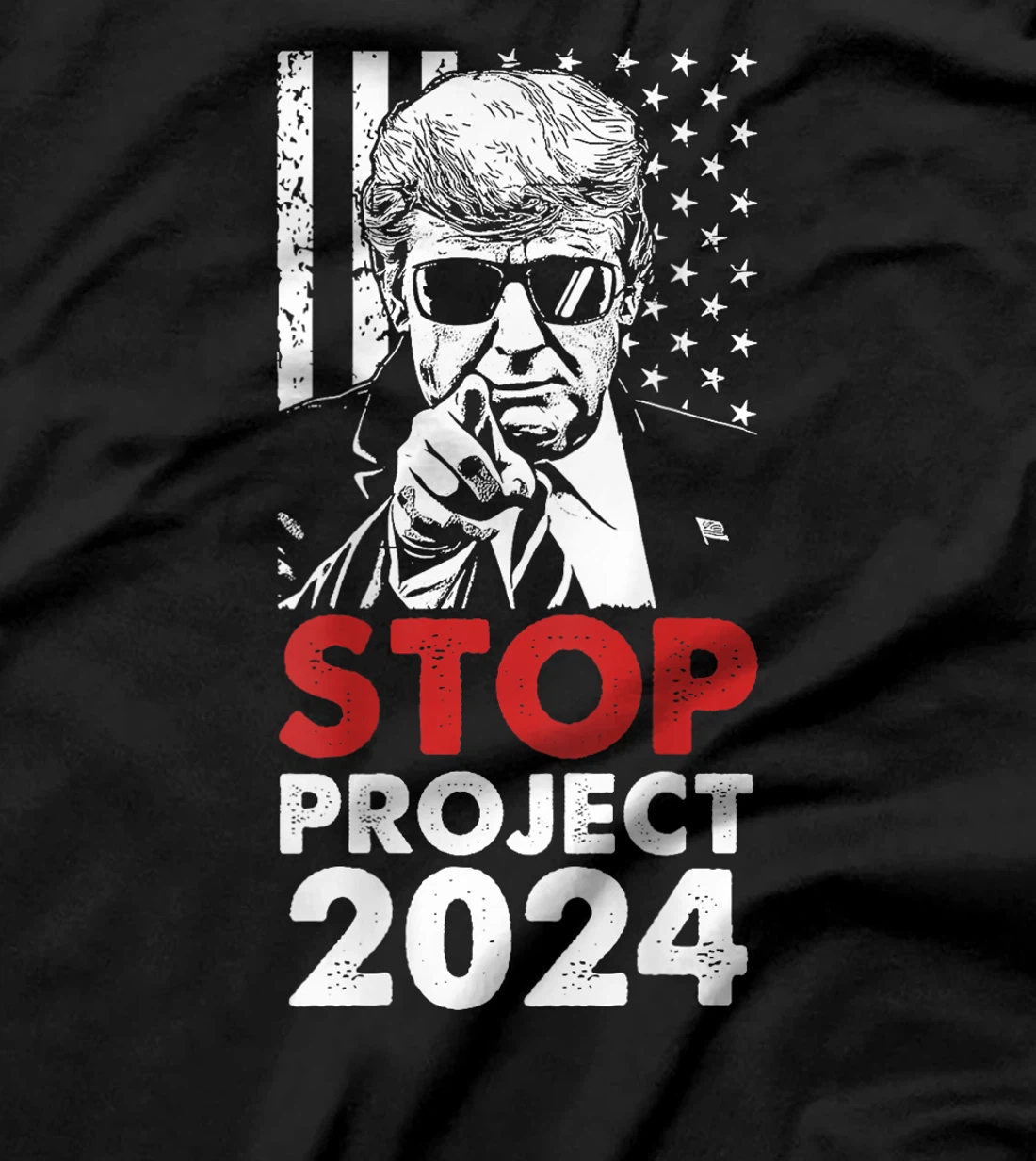 Stop Project 2025 Trump's Project Anti Trump (On Back) T-Shirt