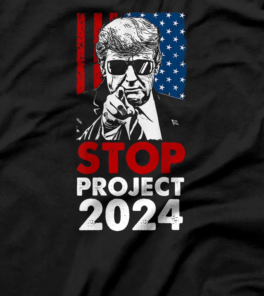 Stop Project 2025 Trump's Project Anti Trump (On Back) T-Shirt