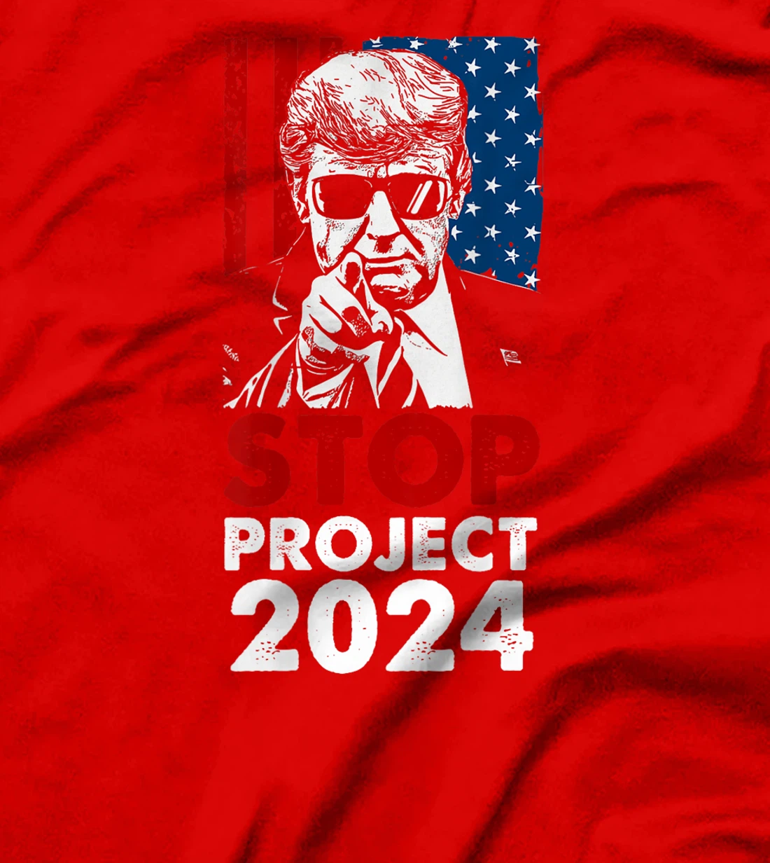 Stop Project 2025 Trump's Project Anti Trump (On Back) T-Shirt