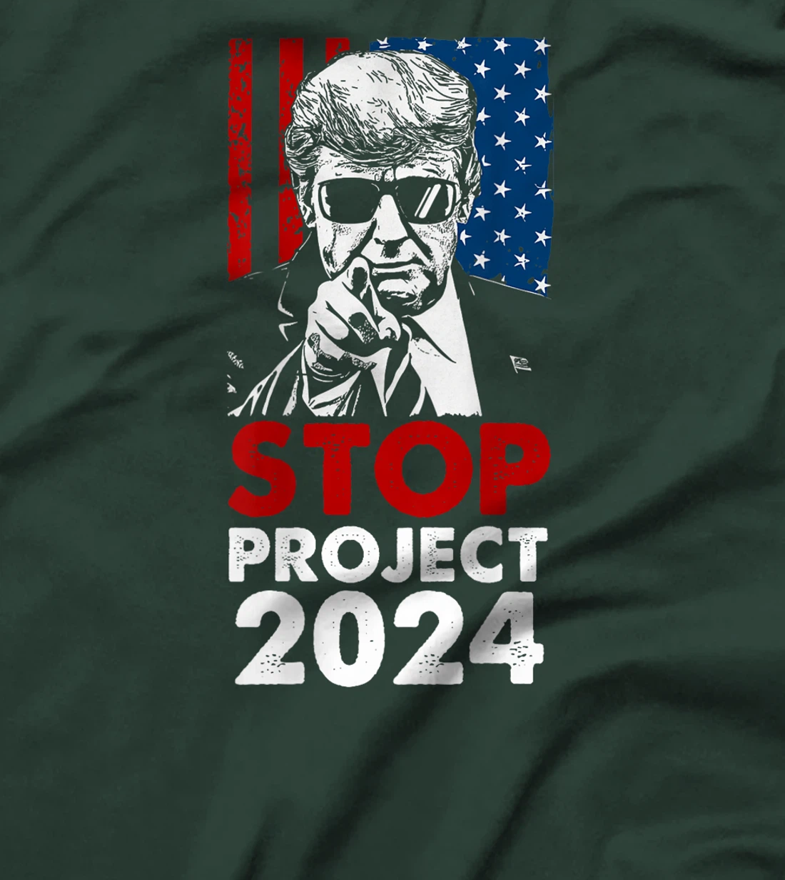 Stop Project 2025 Trump's Project Anti Trump (On Back) T-Shirt