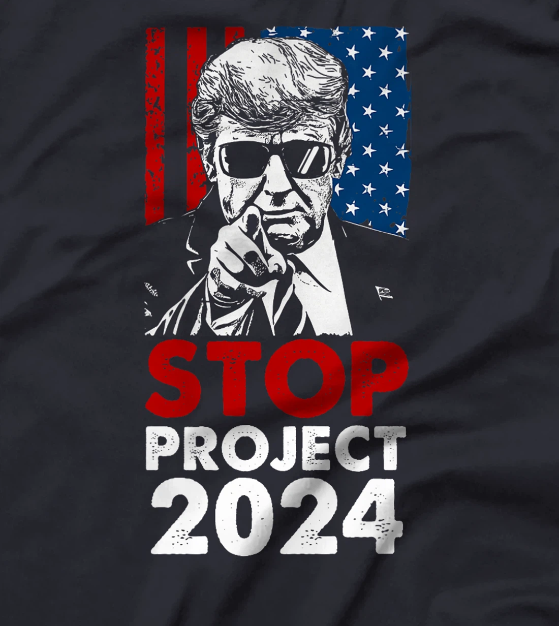 Stop Project 2025 Trump's Project Anti Trump (On Back) Premium T-Shirt