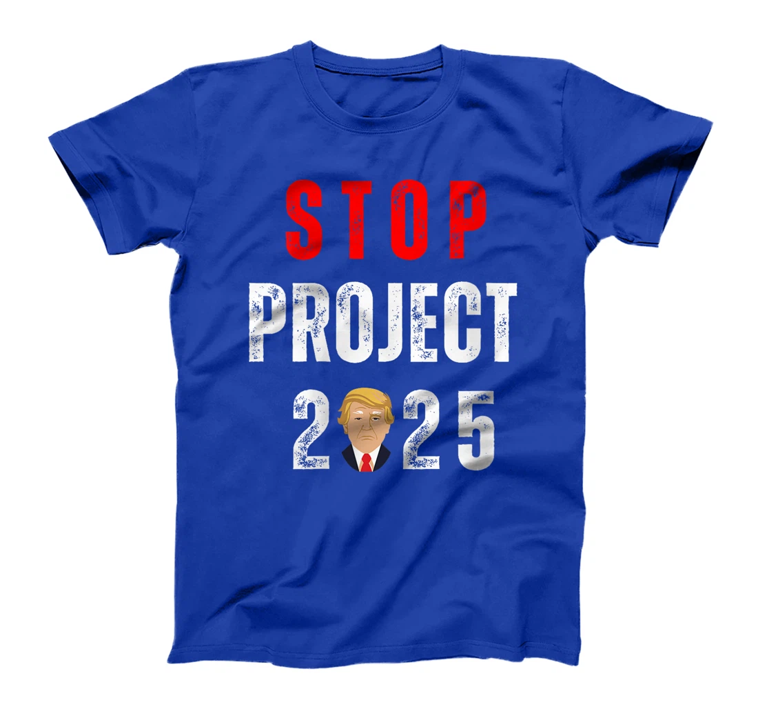 Womens Stop Project 2025 Trump's Project Anti Trump T-Shirt