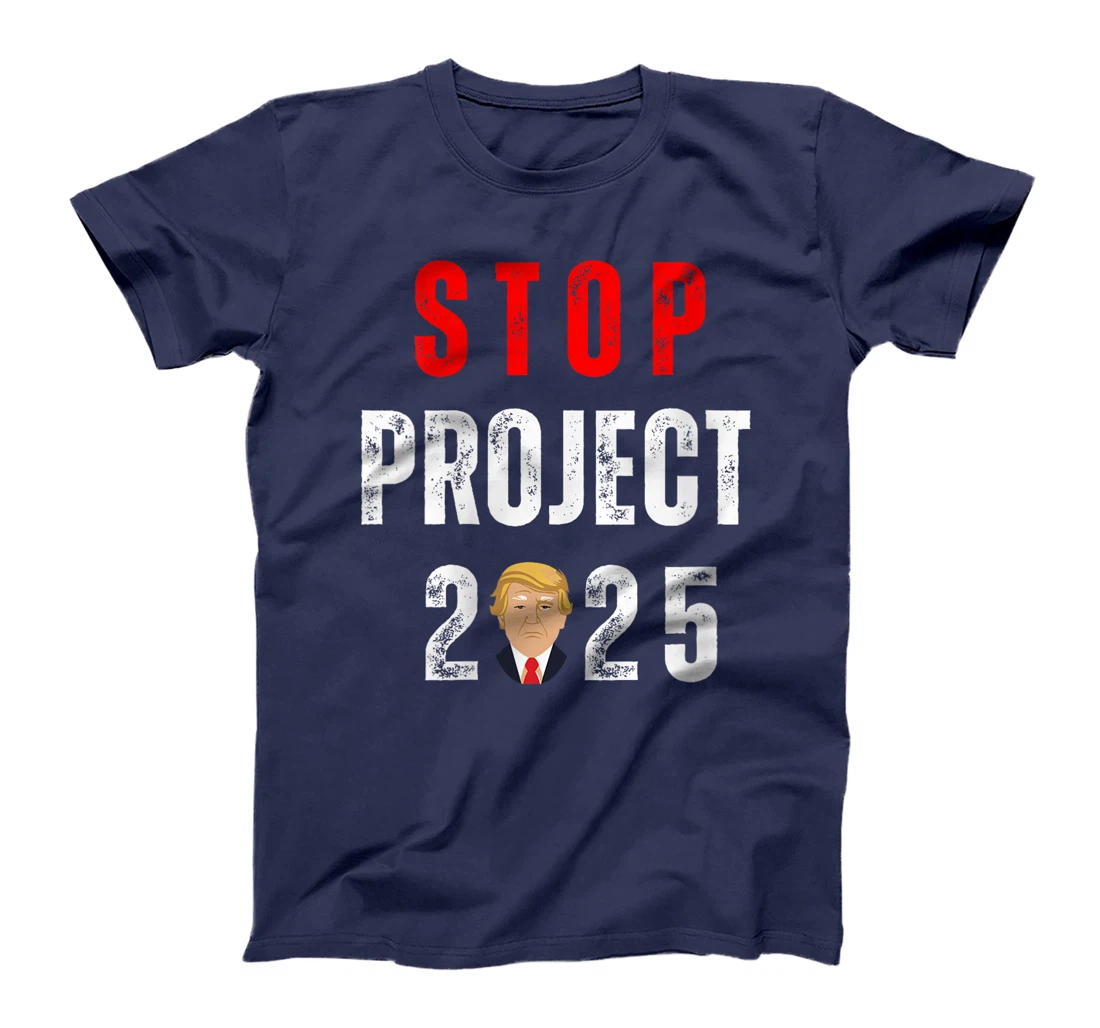 Womens Stop Project 2025 Trump's Project Anti Trump T-Shirt