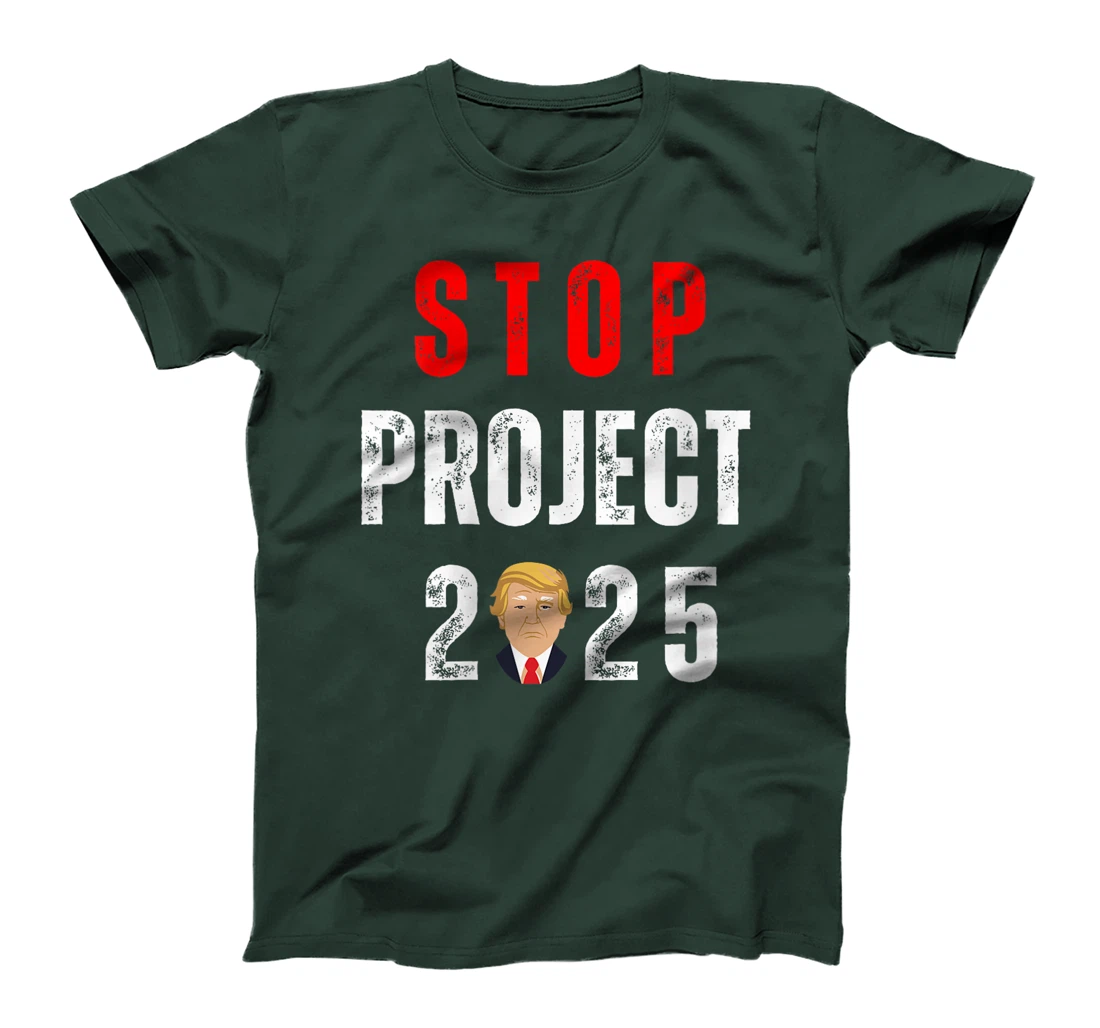 Womens Stop Project 2025 Trump's Project Anti Trump T-Shirt