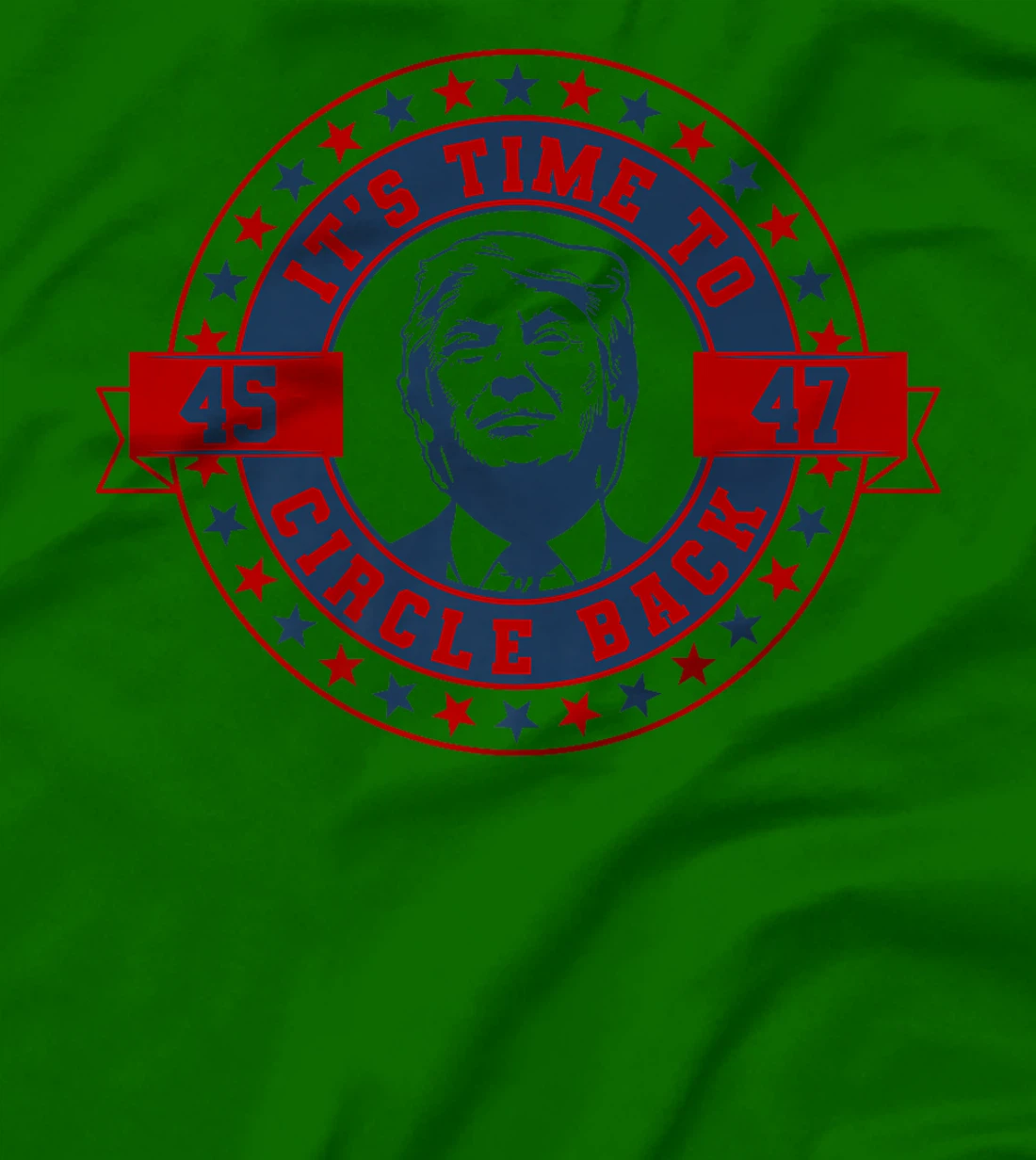 Retro Vintage It's Time To Circle Back Trump 2024 Election Premium T-Shirt