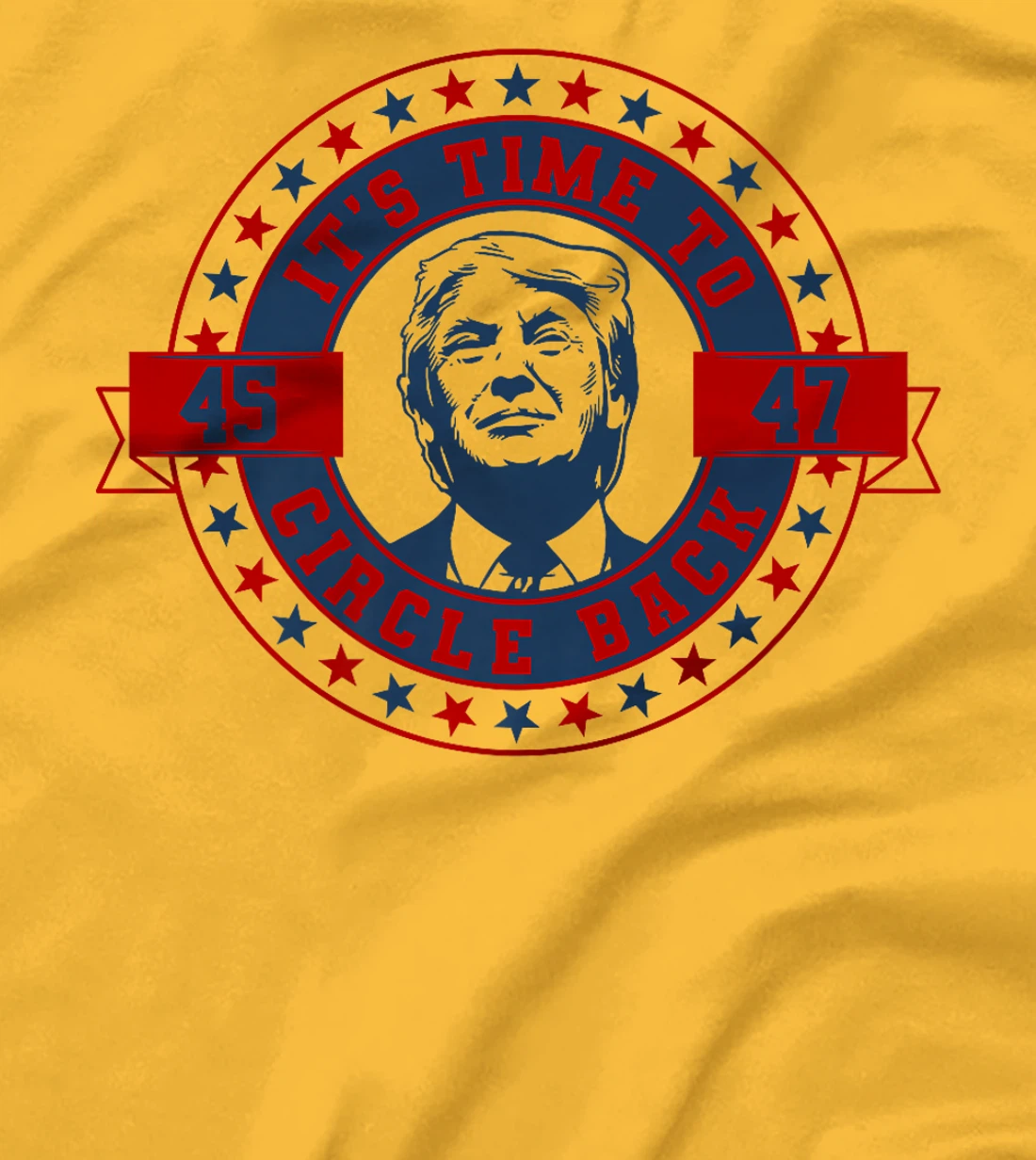 Retro Vintage It's Time To Circle Back Trump 2024 Election Premium T-Shirt