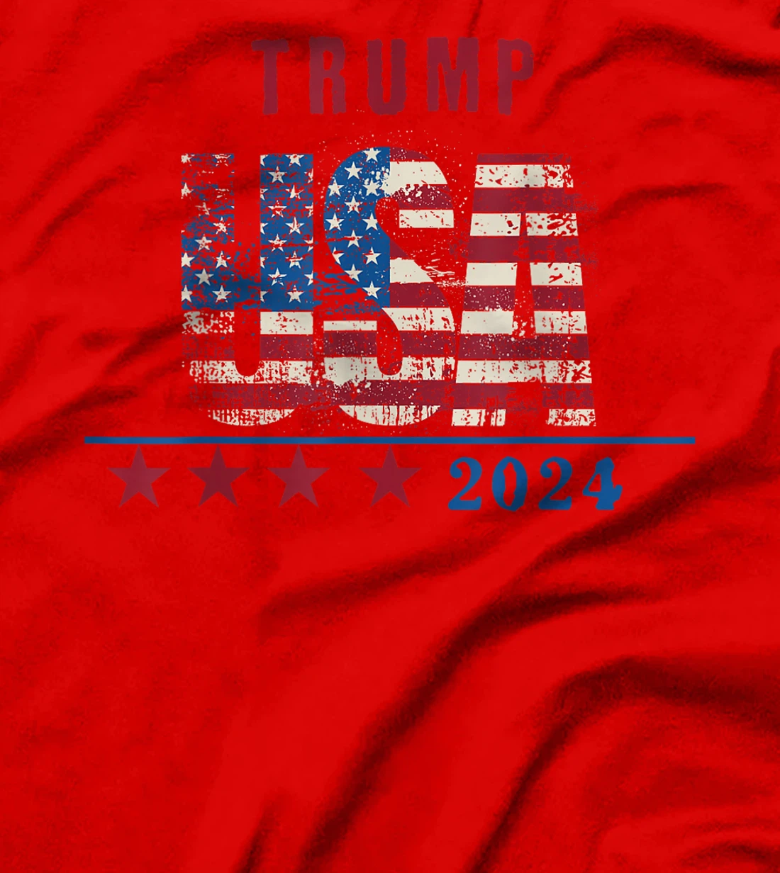 Trump 2024 USA, Patriotic American Flag, USA Pride T-Shirt