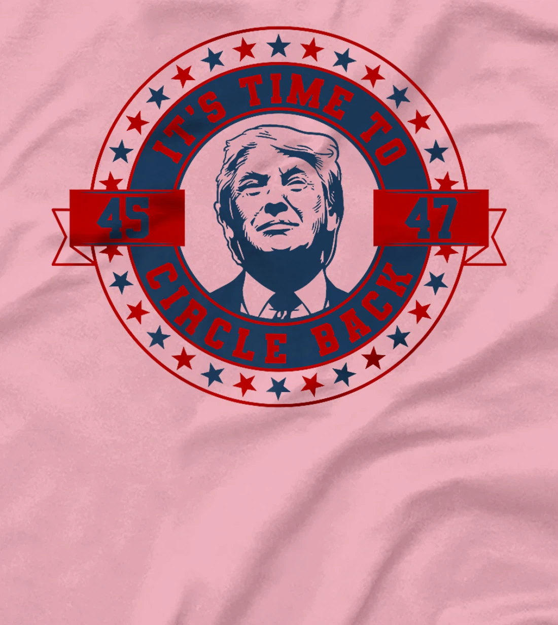 Retro Vintage It's Time To Circle Back Trump 2024 Election Premium T-Shirt