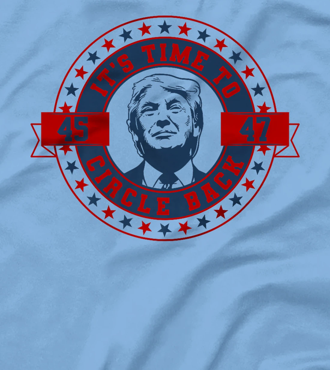 Retro Vintage It's Time To Circle Back Trump 2024 Election Premium T-Shirt