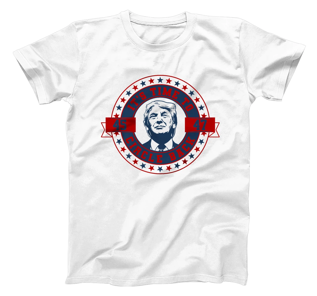 Retro Vintage It's Time To Circle Back Trump 2024 Election Premium T-Shirt