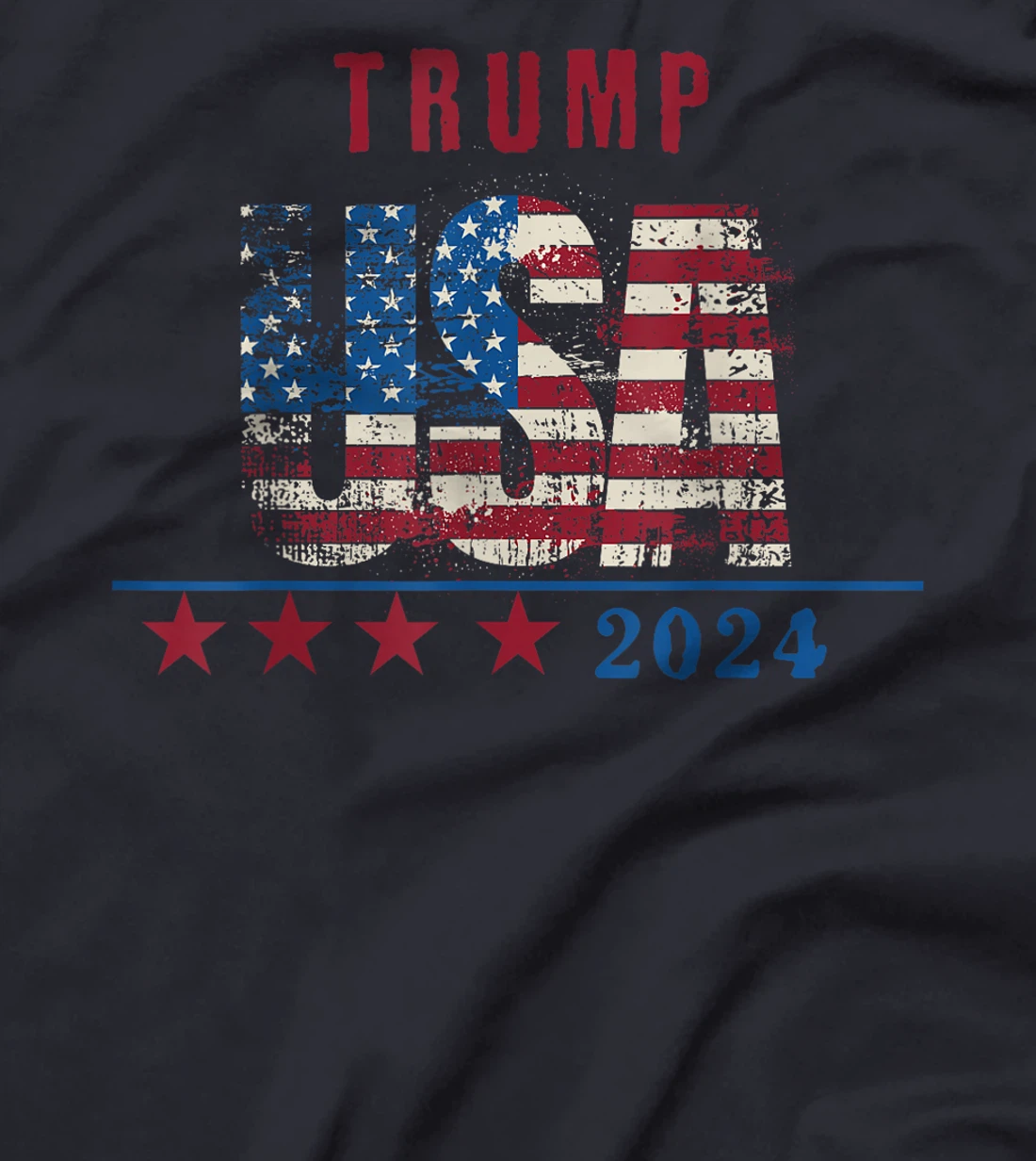 Trump 2024 USA, Patriotic American Flag, USA Pride T-Shirt