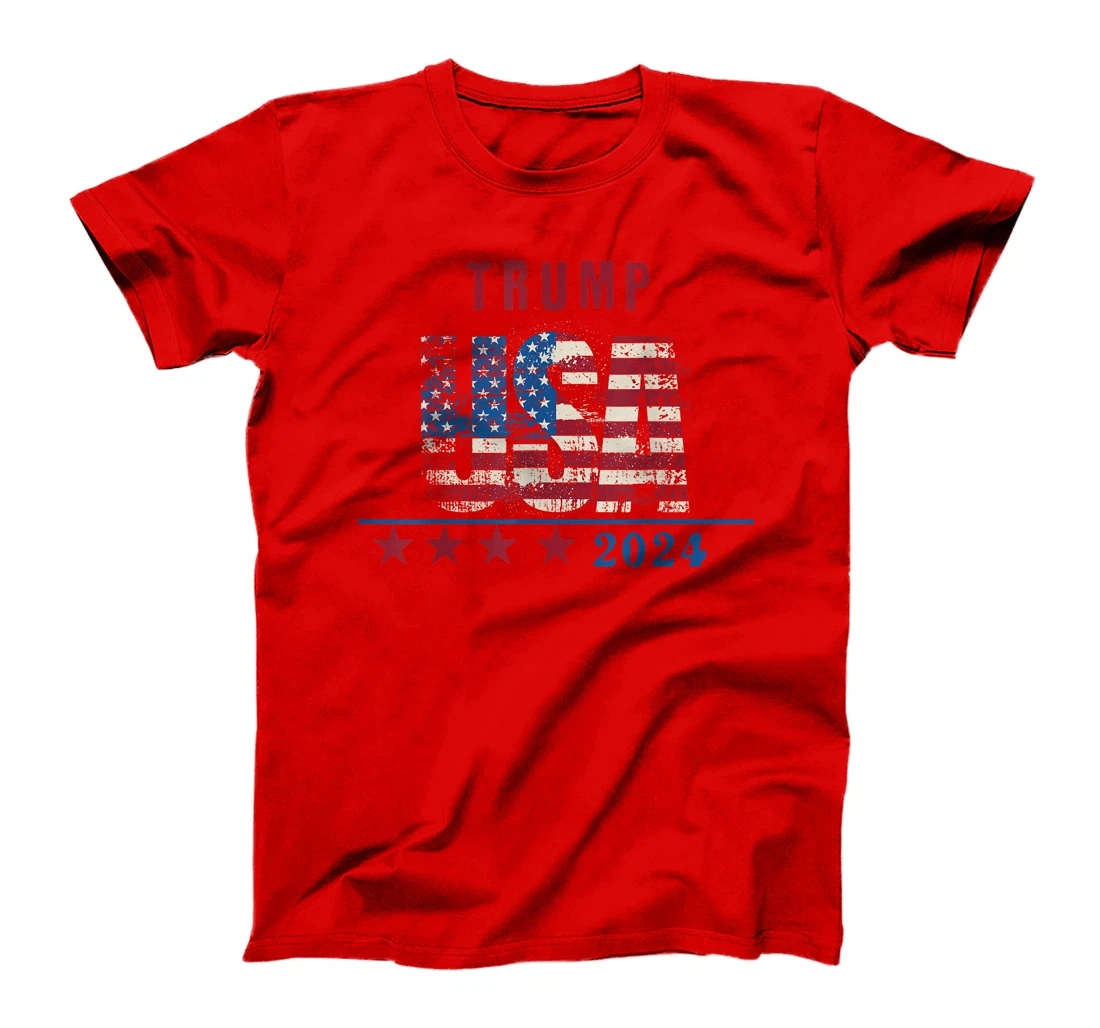 Trump 2024 USA, Patriotic American Flag, USA Pride T-Shirt