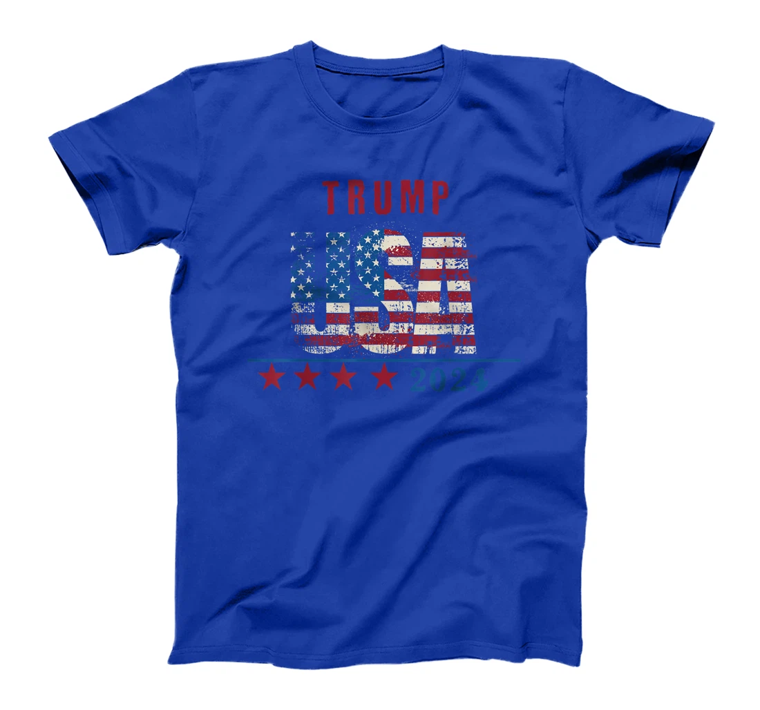 Trump 2024 USA, Patriotic American Flag, USA Pride T-Shirt