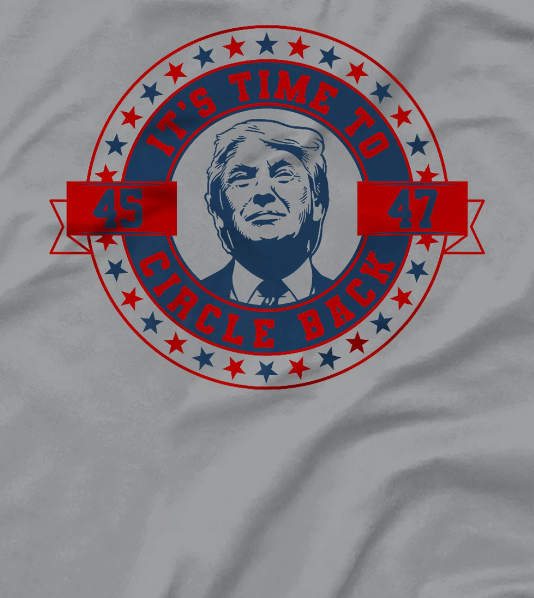 Retro Vintage It's Time To Circle Back Trump 2024 Election Premium T-Shirt