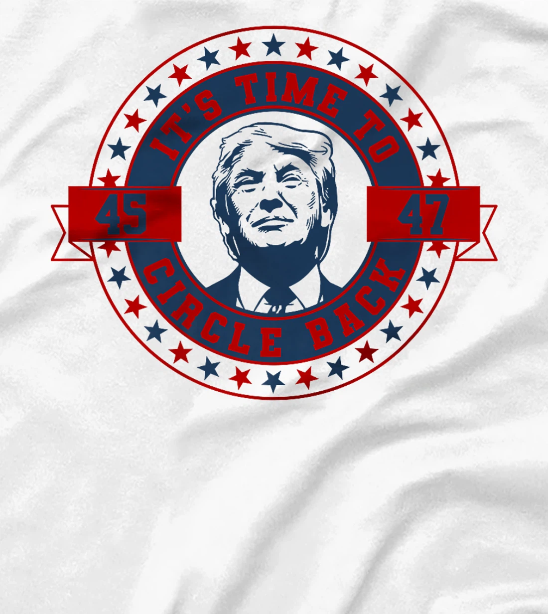 Retro Vintage It's Time To Circle Back Trump 2024 Election Premium T-Shirt
