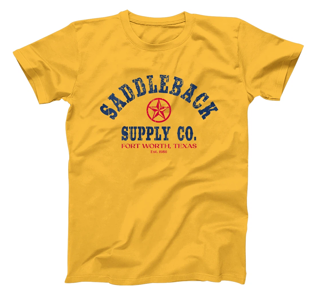 Womens Saddleback Texas Lone Star - Red White and Blue Logo T-Shirt