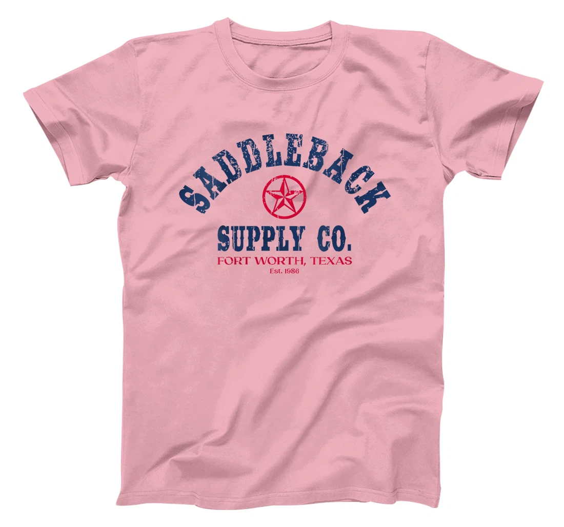 Womens Saddleback Texas Lone Star - Red White and Blue Logo T-Shirt