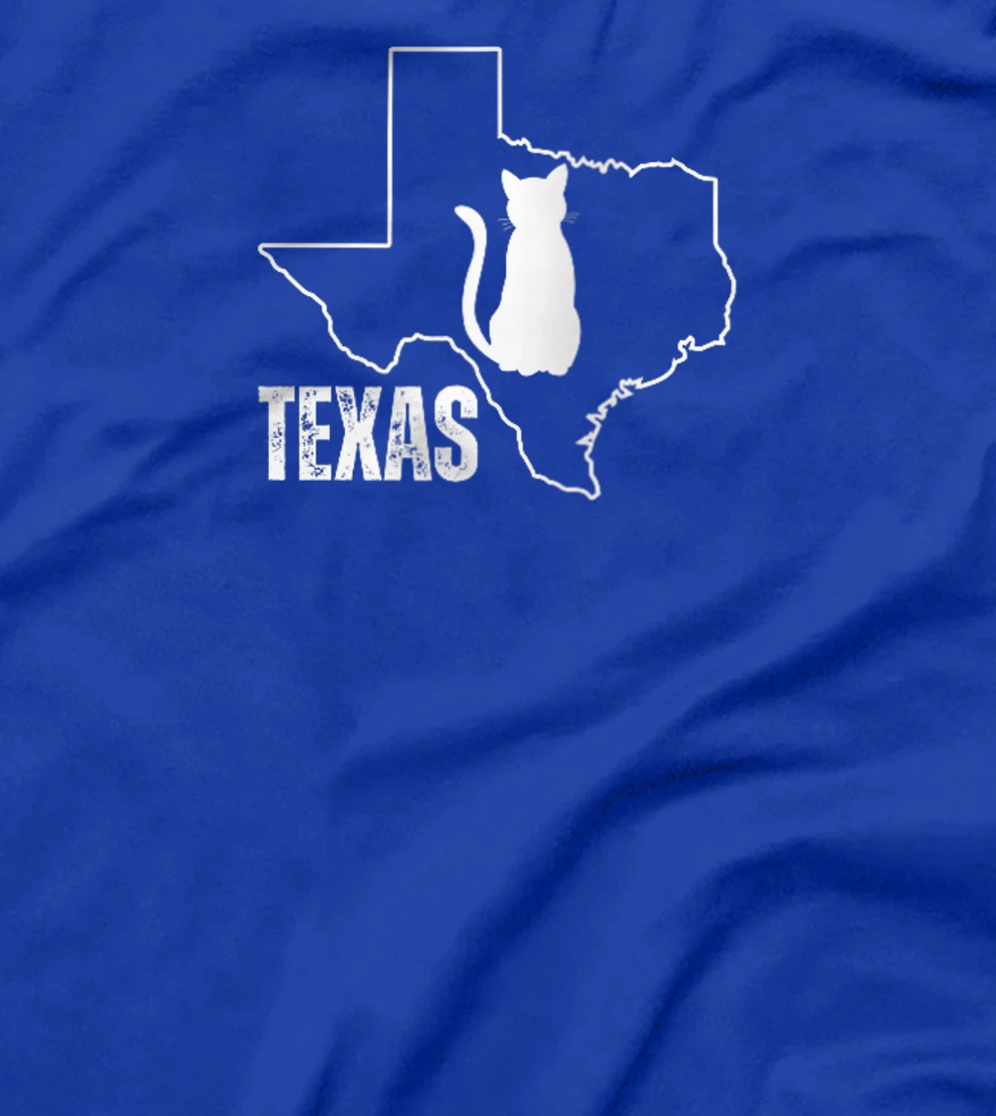 Womens Texas Cat Mom Chest Heart Grandma Sister Family T-Shirt