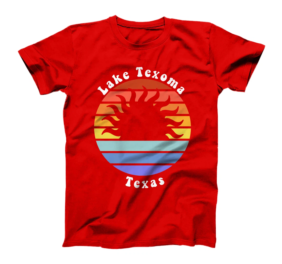 Lake Texoma Texas TX Sunrise and Sunset Souvenir Vacation Premium T-Shirt