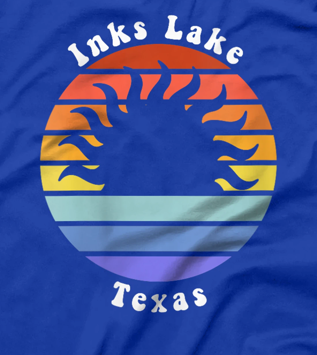 Womens Inks Lake Texas TX Sunrise and Sunset Souvenir Vacation T-Shirt