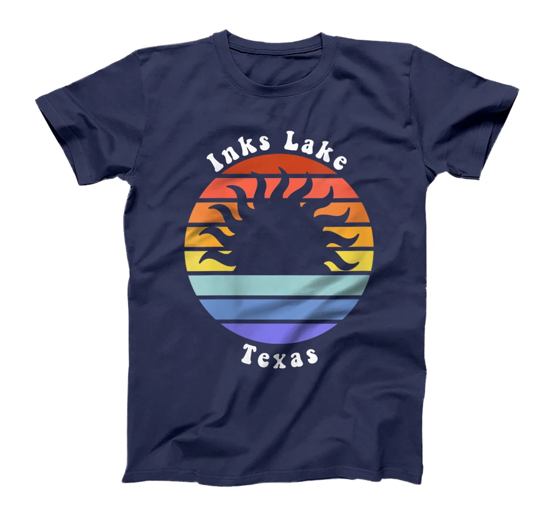 Womens Inks Lake Texas TX Sunrise and Sunset Souvenir Vacation T-Shirt
