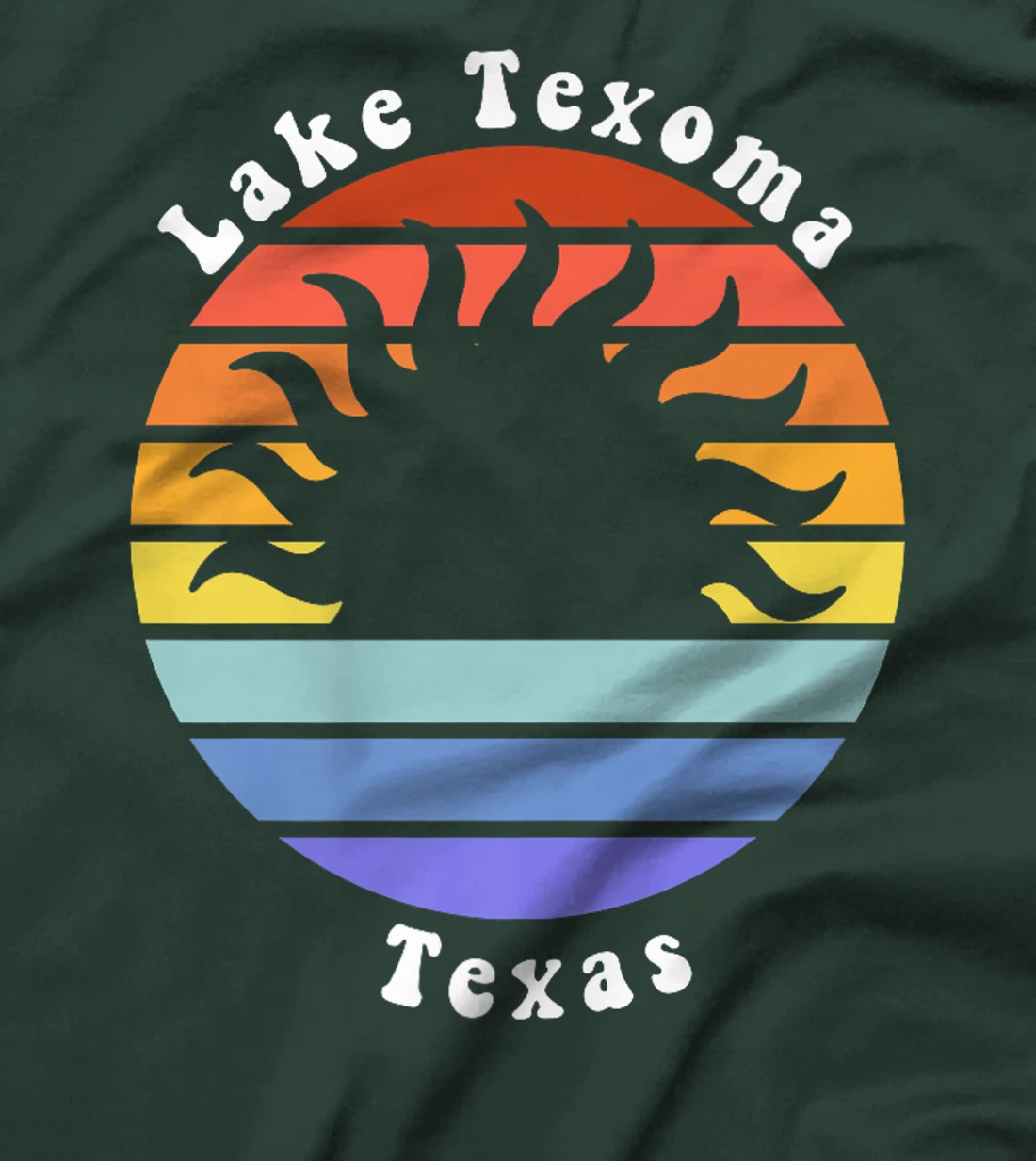 Lake Texoma Texas TX Sunrise and Sunset Souvenir Vacation Premium T-Shirt