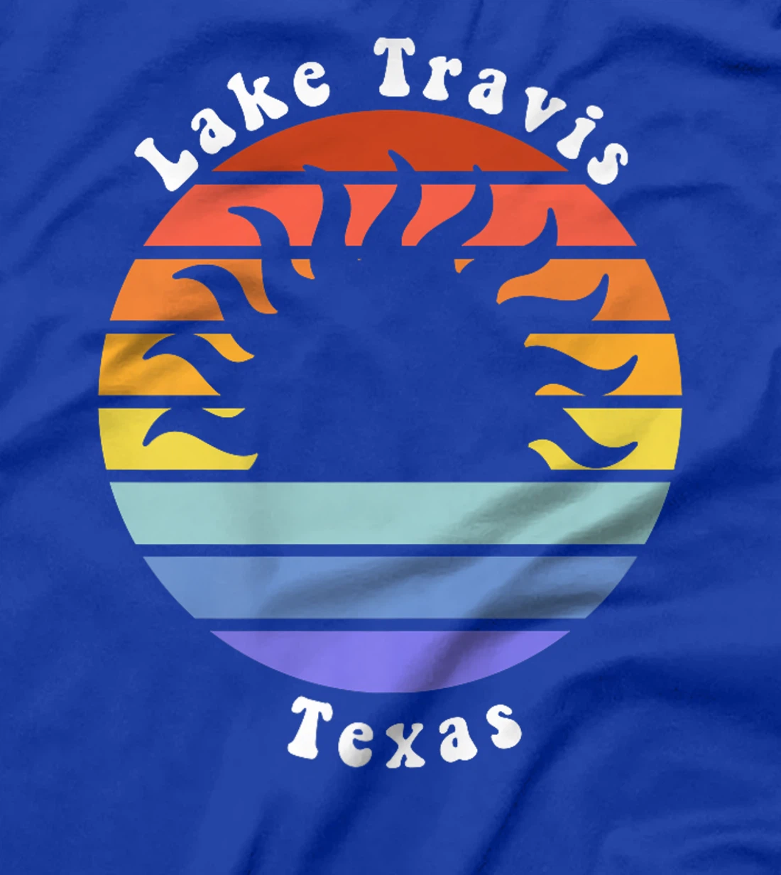 Lake Travis Texas TX Sunrise and Sunset Souvenir Vacation Premium T-Shirt