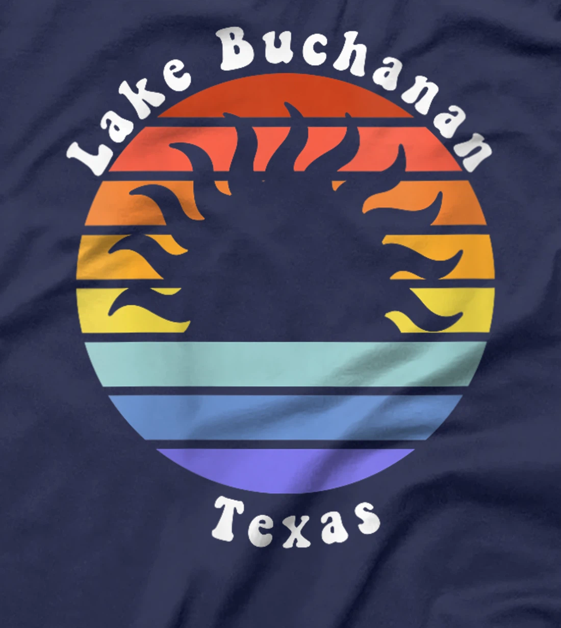 Womens Lake Buchanan Texas TX Sunrise and Sunset Souvenir Vacation T-Shirt