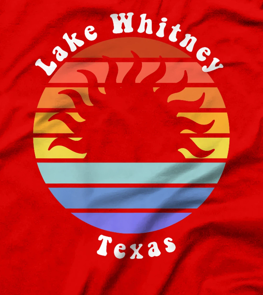 Lake Whitney Texas TX Sunrise and Sunset Souvenir Vacation Premium T-Shirt
