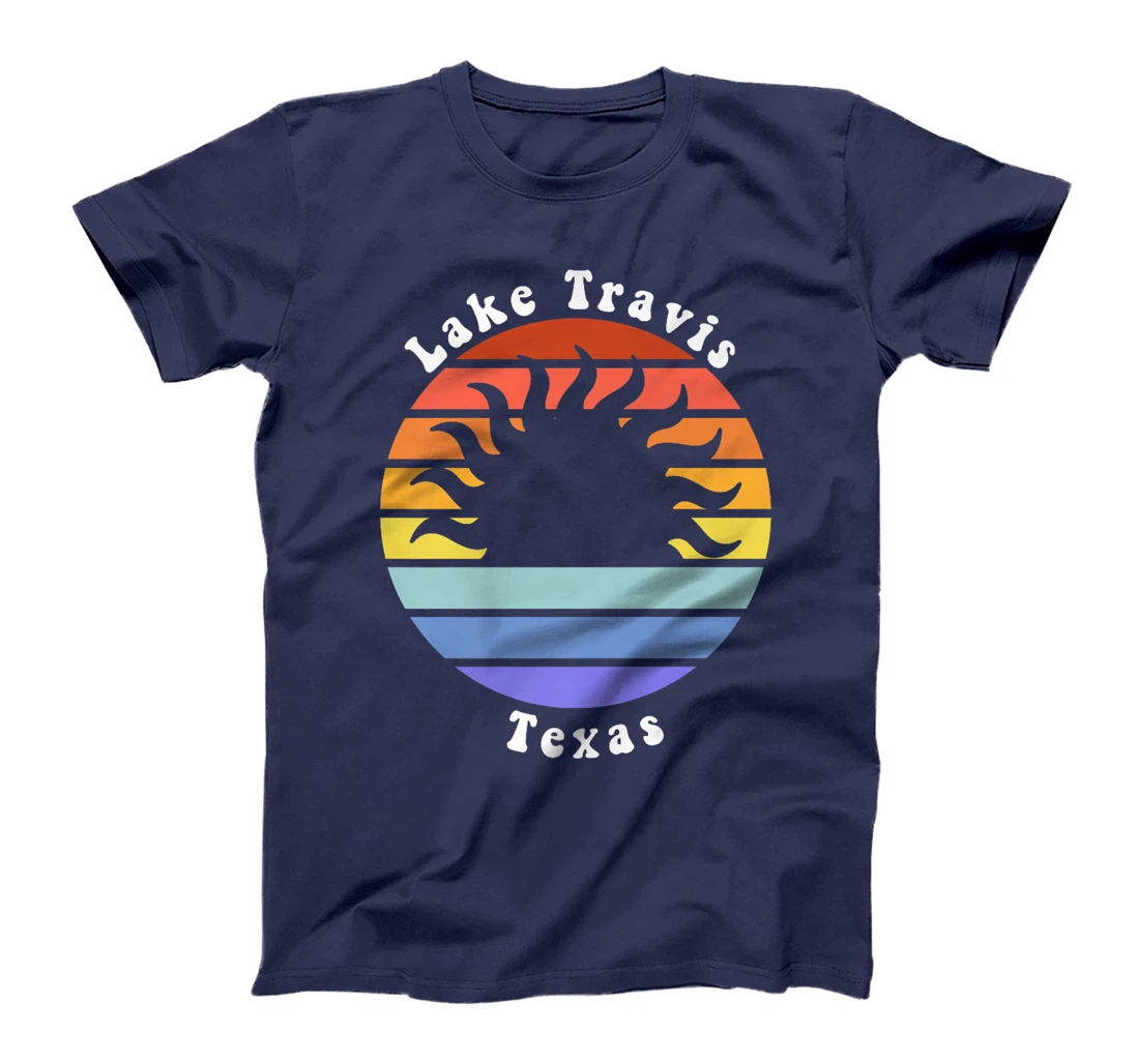 Lake Travis Texas TX Sunrise and Sunset Souvenir Vacation Premium T-Shirt
