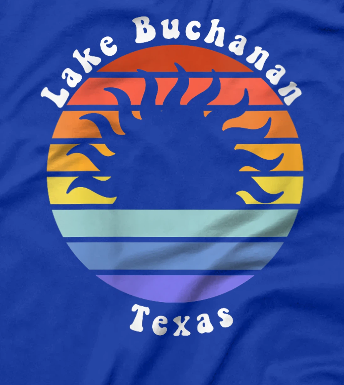 Womens Lake Buchanan Texas TX Sunrise and Sunset Souvenir Vacation T-Shirt
