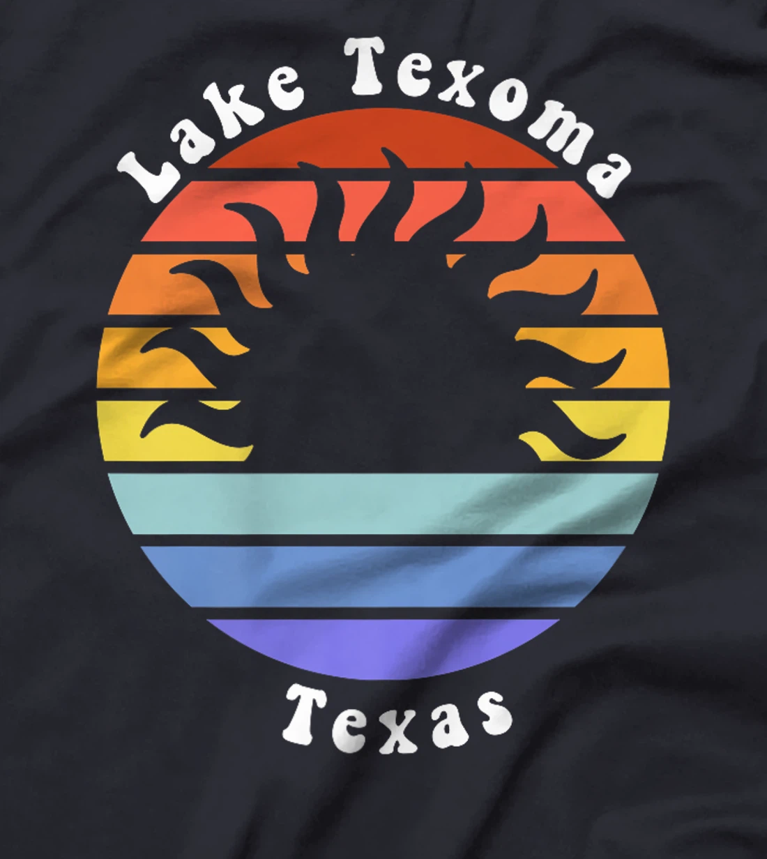 Lake Texoma Texas TX Sunrise and Sunset Souvenir Vacation Premium T-Shirt