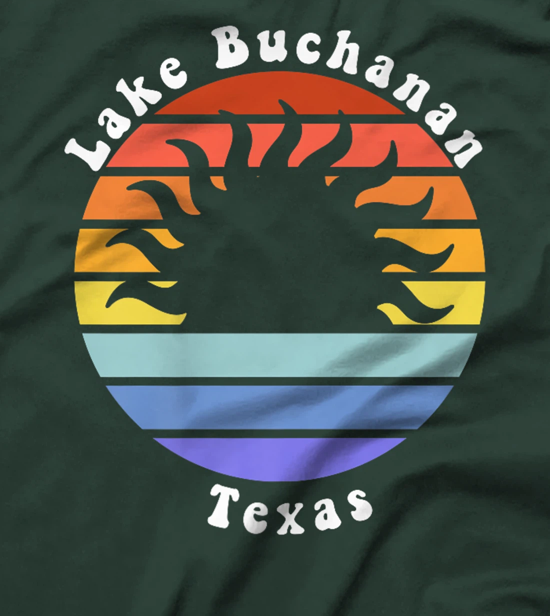 Lake Buchanan Texas TX Sunrise and Sunset Souvenir Vacation Premium T-Shirt