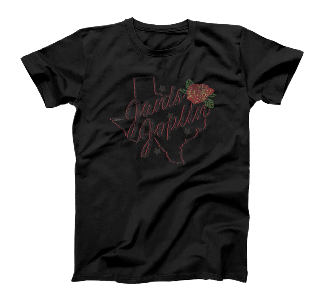 Womens Janis Joplin Texas Rose T-Shirt