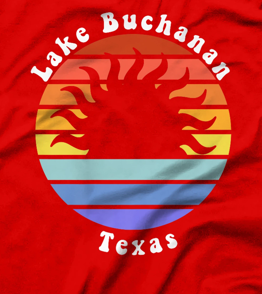 Lake Buchanan Texas TX Sunrise and Sunset Souvenir Vacation Premium T-Shirt