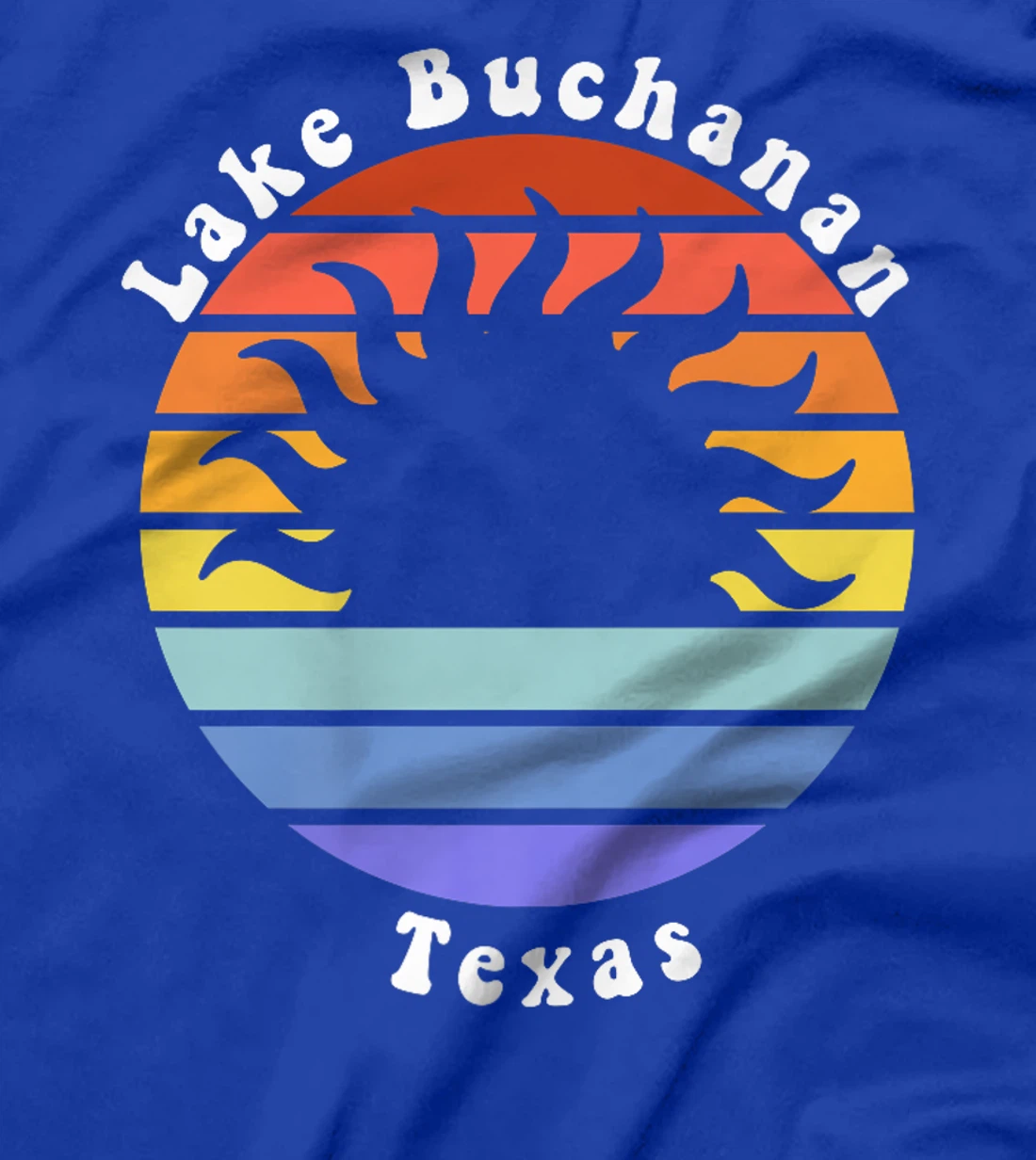 Lake Buchanan Texas TX Sunrise and Sunset Souvenir Vacation Premium T-Shirt