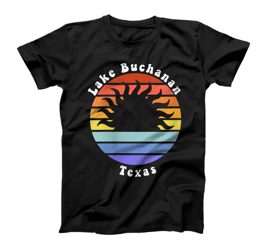 Womens Lake Buchanan Texas TX Sunrise and Sunset Souvenir Vacation T-Shirt