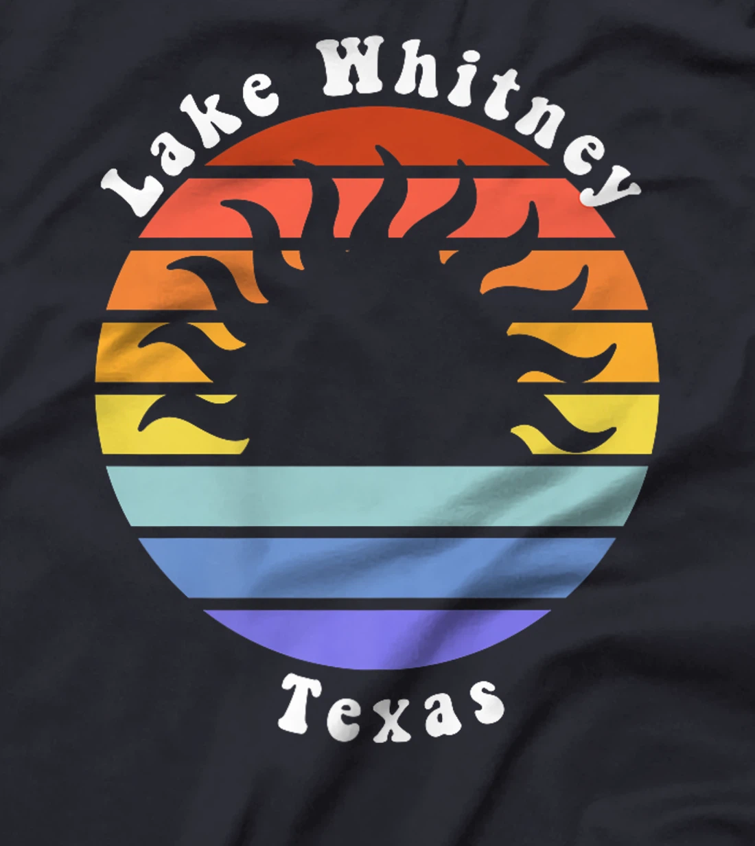 Lake Whitney Texas TX Sunrise and Sunset Souvenir Vacation Premium T-Shirt