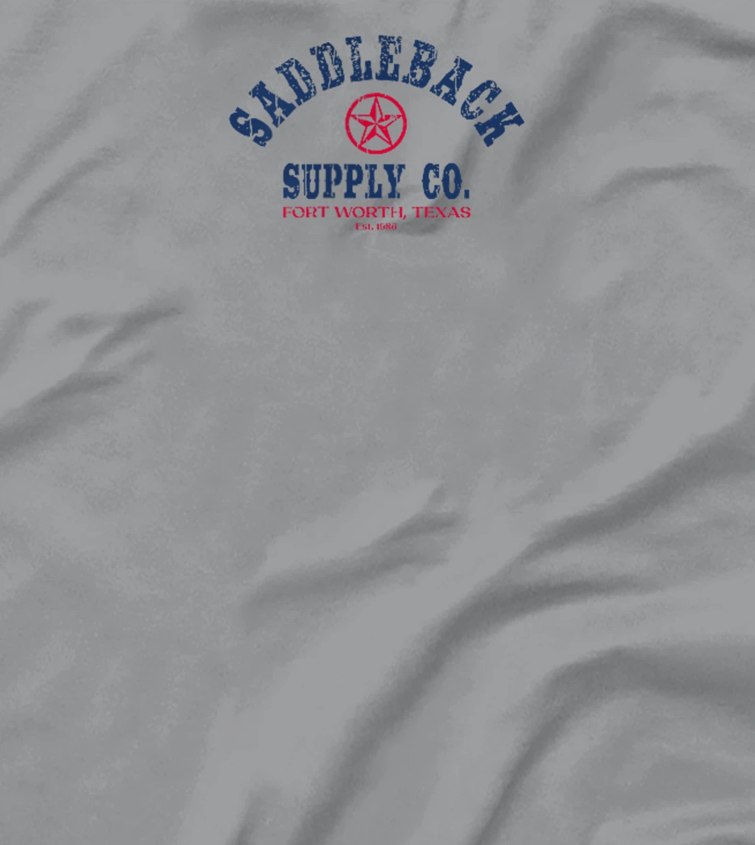 Saddleback Texas Lone Star - Red White and Blue Logo T-Shirt