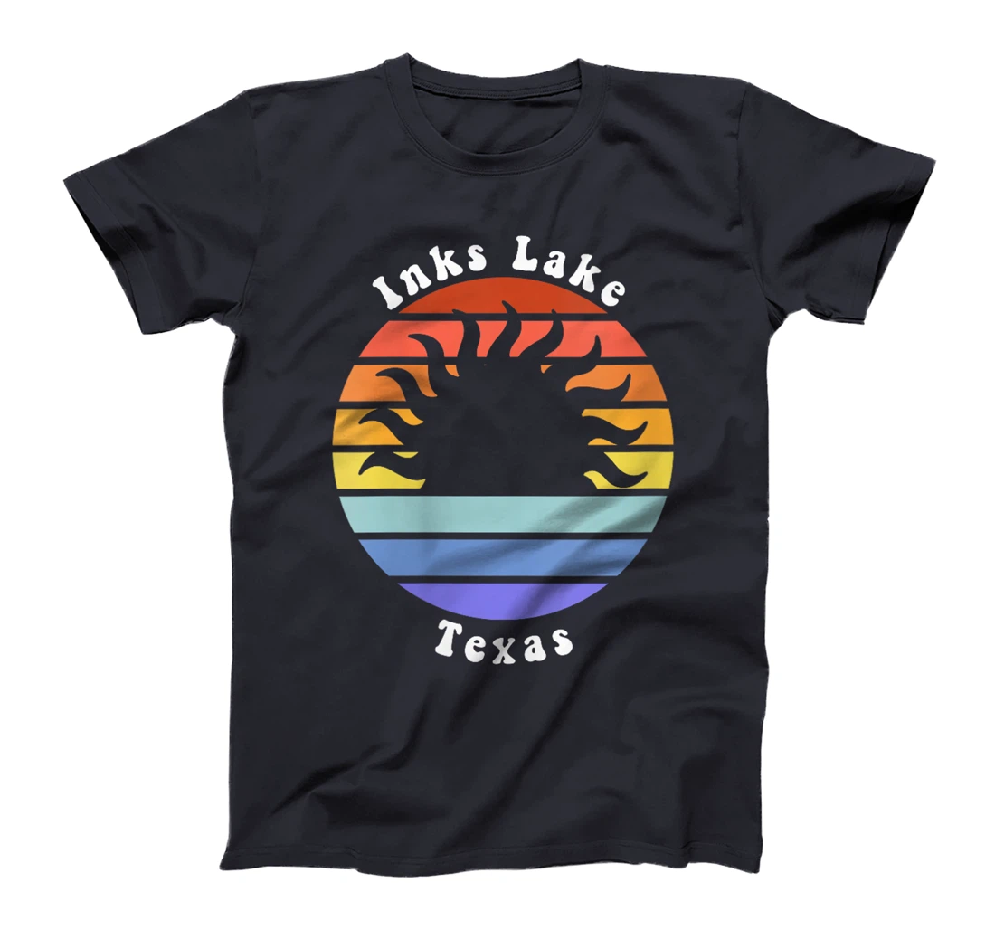 Womens Inks Lake Texas TX Sunrise and Sunset Souvenir Vacation T-Shirt